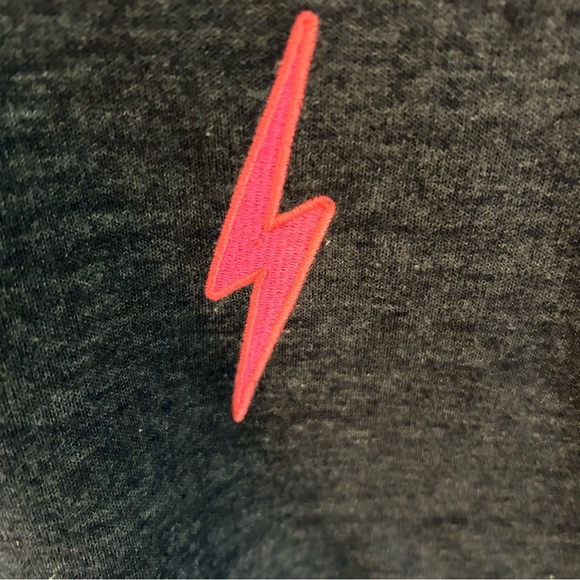 Aviator Nation Bolt Embroidery Classic Cropped Crew Sweatshirt. Size Small. - Picture 8 of 16